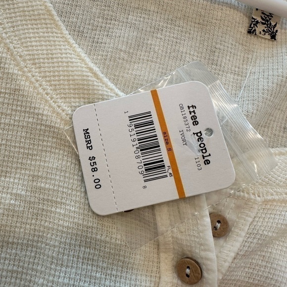 Free People Bodysuit in Ivory Size Small - Picture 5 of 5